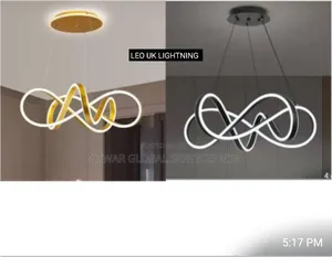Generic Drop Chandelier Gold and Black