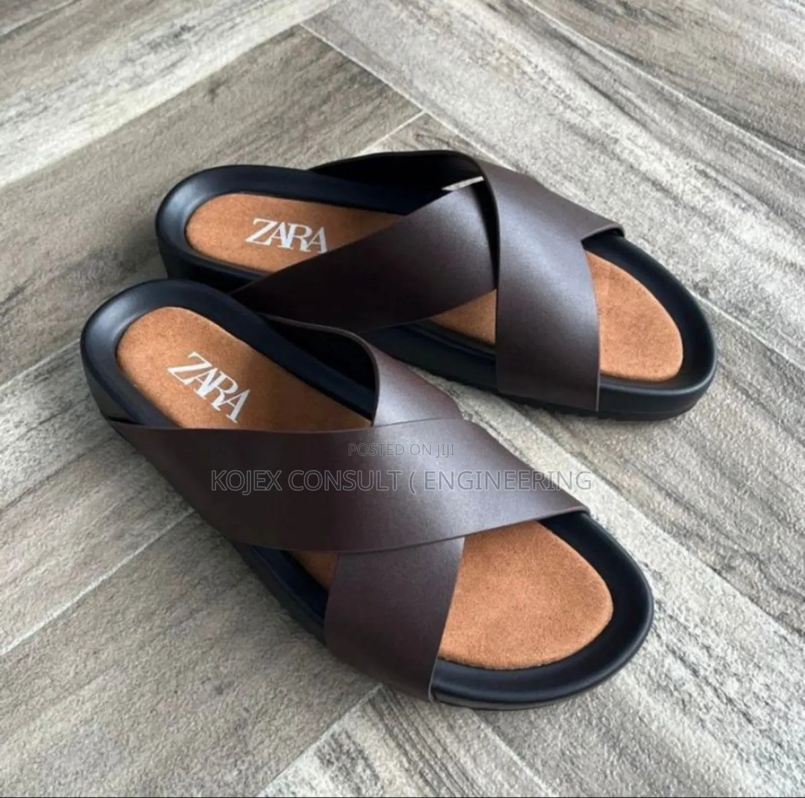 Zara Men Leather Slides