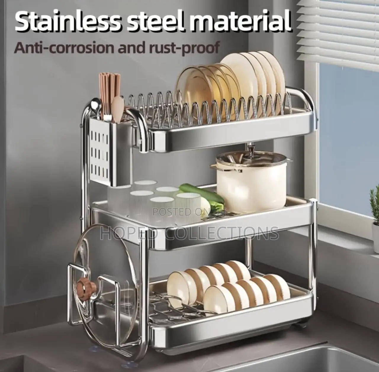 3tier Plate Rack ( Available in 2 Tier Also)