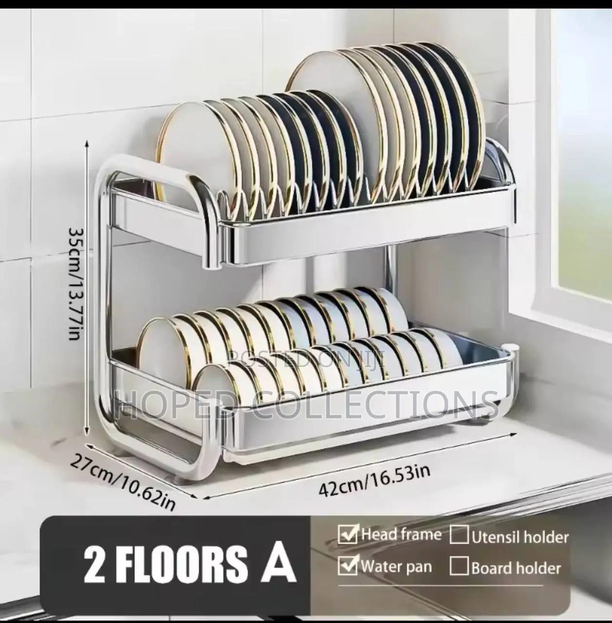 3tier Plate Rack ( Available in 2 Tier Also)