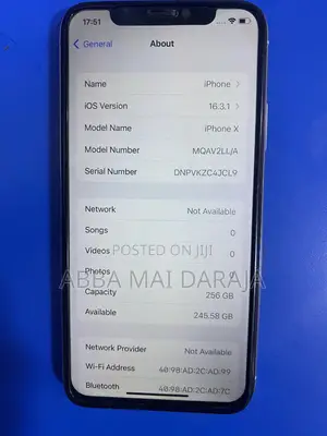 Apple iPhone X 256 GB White