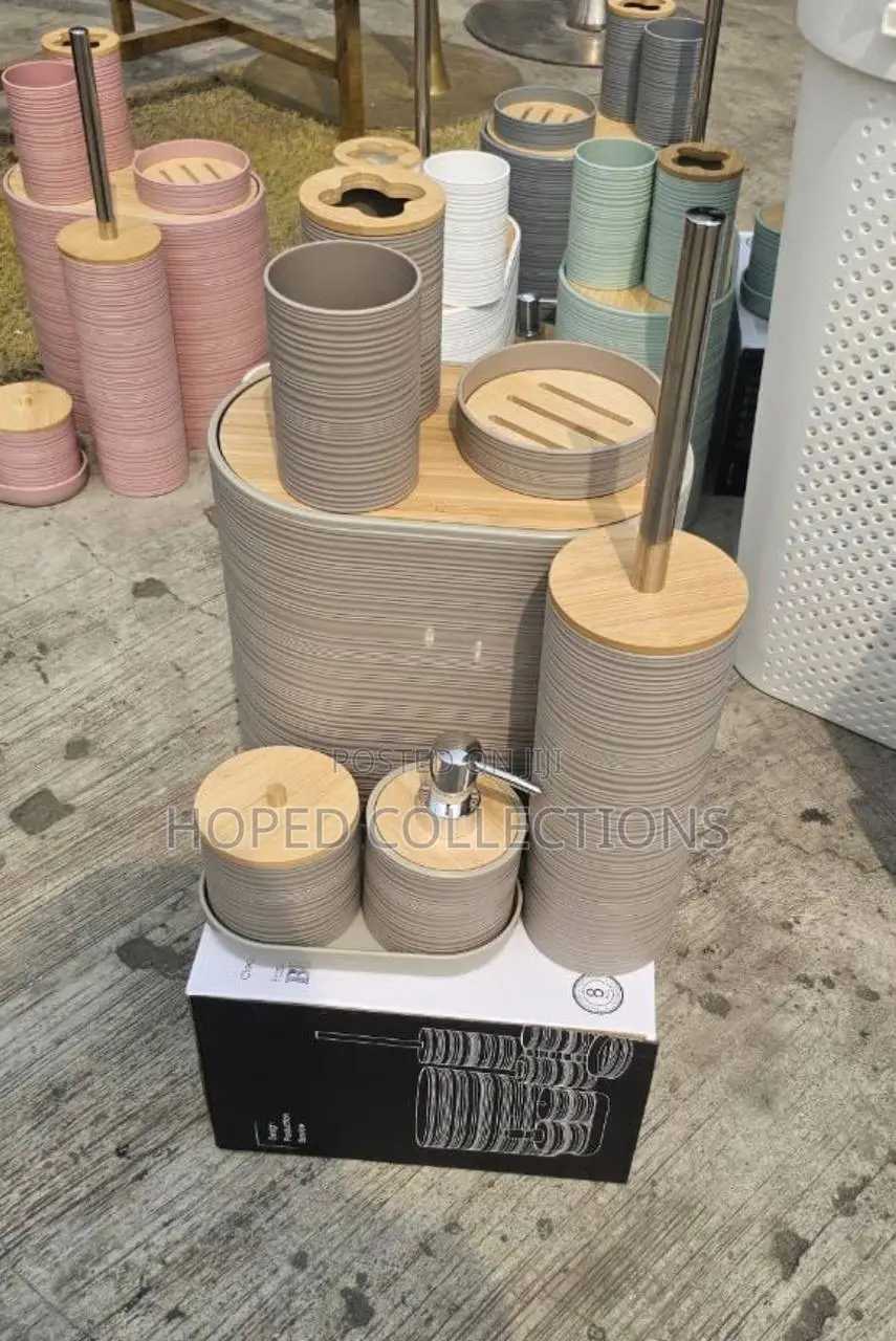 8 PCS Luxury Bamboo Plastic