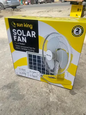 Original Sun King Solar Fan|Lasts Through Blackout|Rechargeable