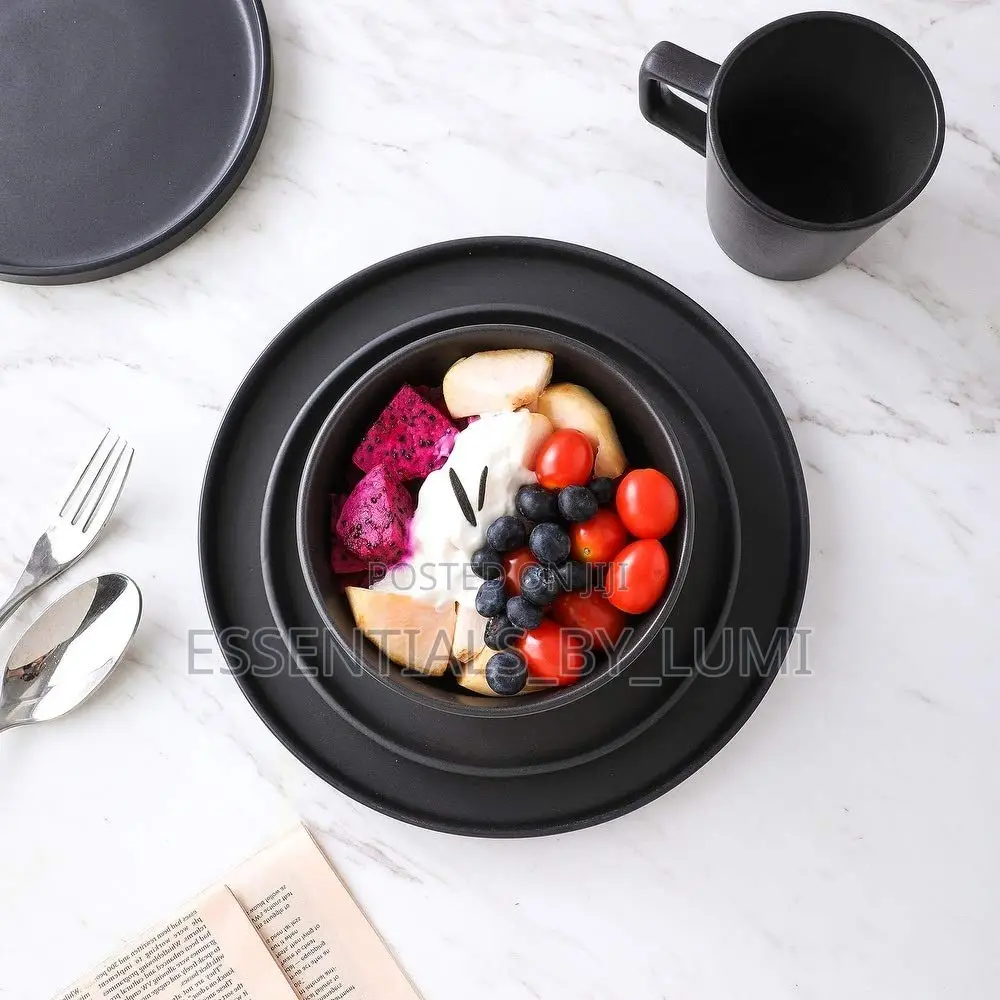 16pcs Ceramic Stoneware Dinnerware Set (High Quality ~ Super Solid)