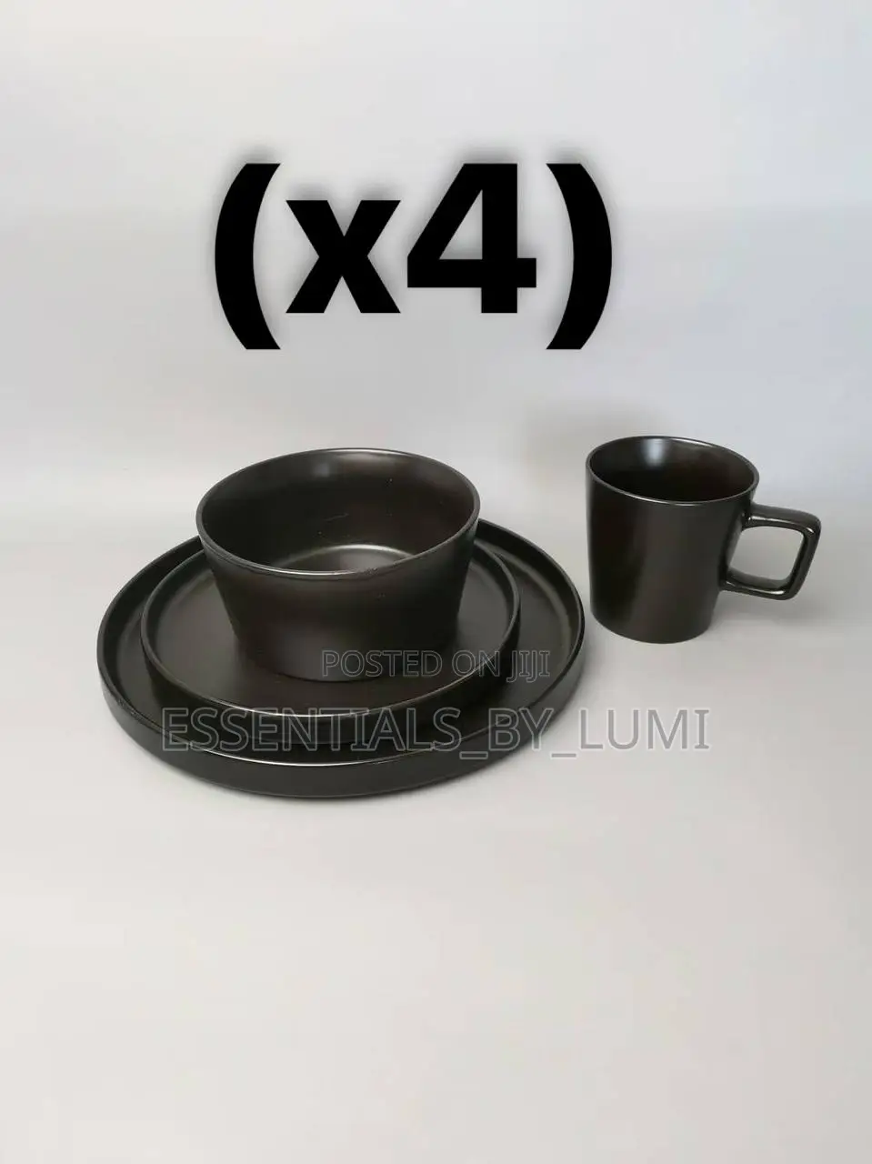 16pcs Ceramic Stoneware Dinnerware Set (High Quality ~ Super Solid)