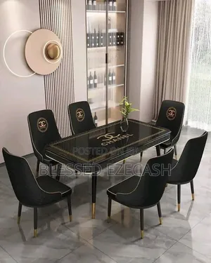 Good and Standard Quality Marble Dining Table by 6chair