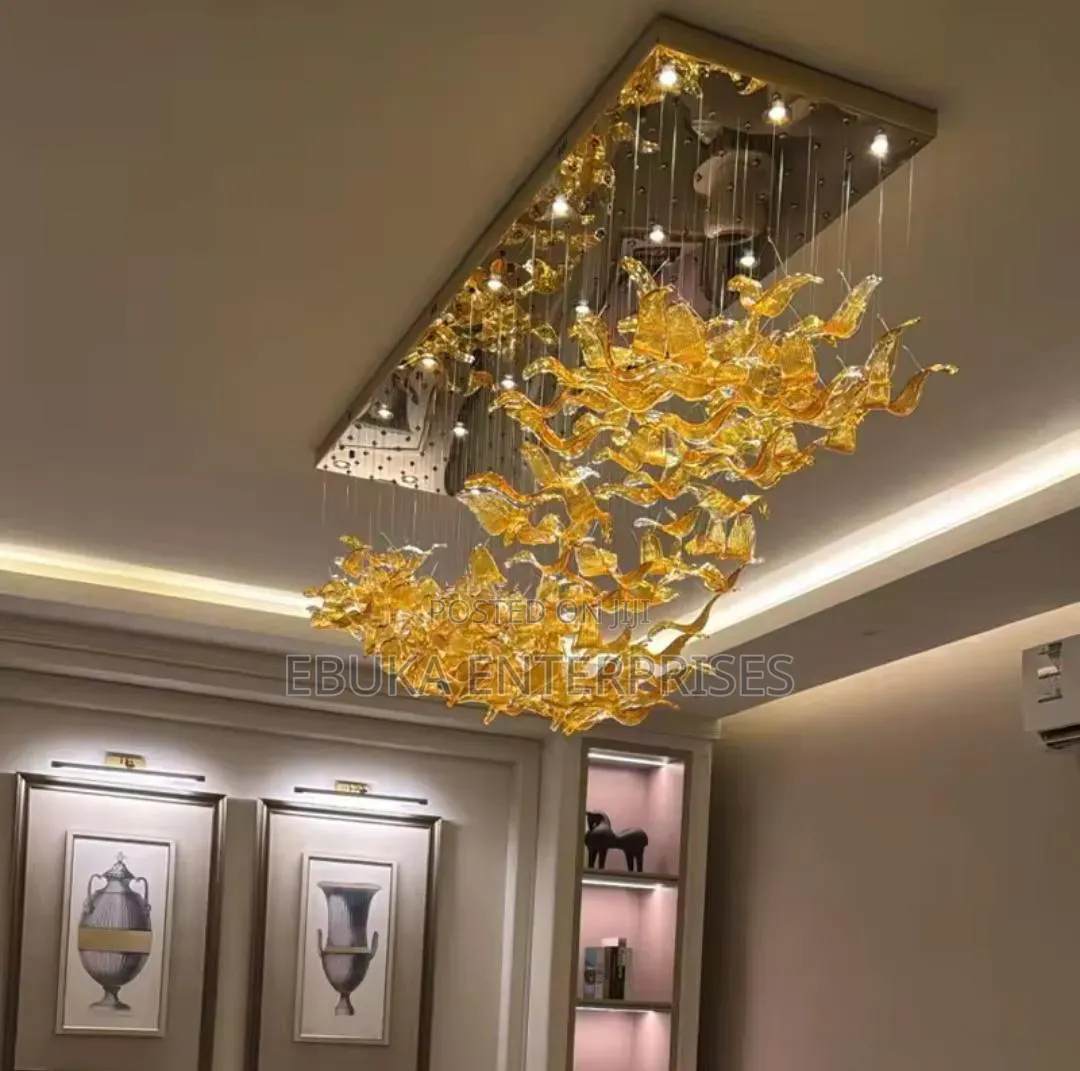 Glass Sculpture" Chandelier