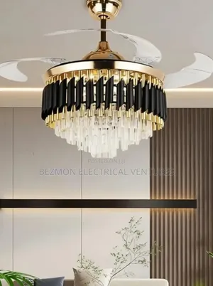 Interior Fan Chandelier Available for Sale