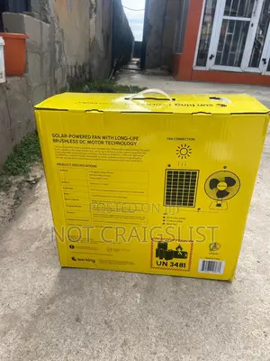 Buy Original Sun King Fan | Rechargeable Solar Fan in Lagos