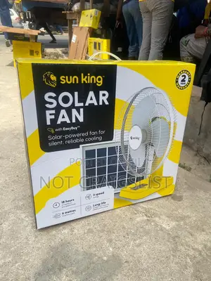 Durable Sun King Solar Fan | Strong Battery Backup Fast Charging