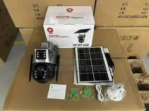 Double Len Solar CCTV Camera
