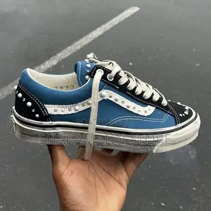 Old Skool Vans Blue and Black