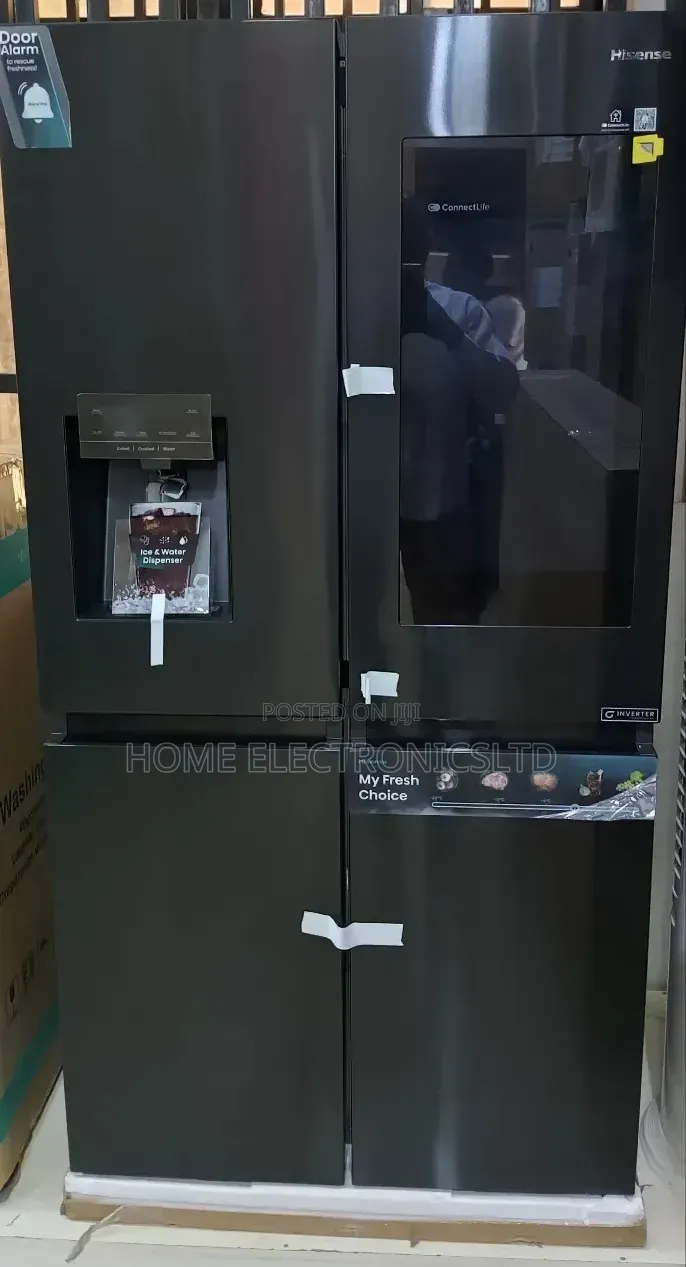 Hisense Side by Side Refrigerator 4door With Ice Maker Nd Tv