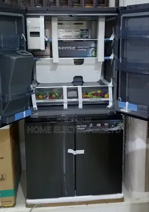 Hisense Side by Side Refrigerator 4door With Ice Maker Nd Tv