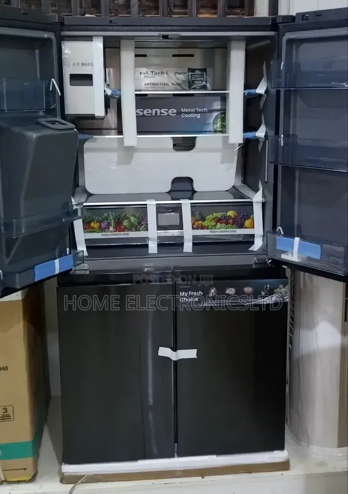 Hisense Side by Side Refrigerator 4door With Ice Maker Nd Tv