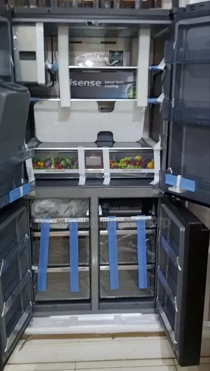 Hisense Side by Side Refrigerator 4door With Ice Maker Nd Tv