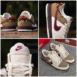 Nike Sb Dunk Low ‘Khaki Leopard Skin’ Sneakers