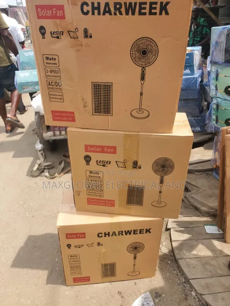 Charweek Solar Standing Fan