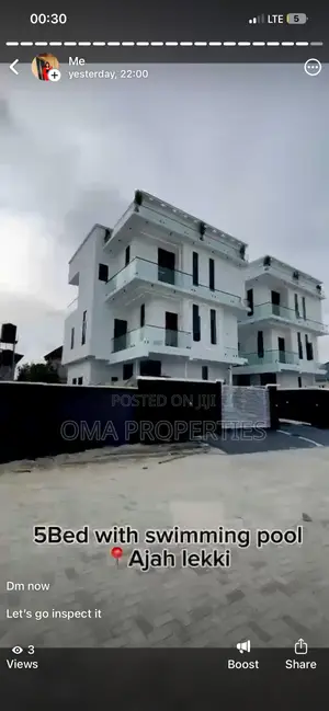 Furnished 5bdrm House in Ado / Ajah for sale