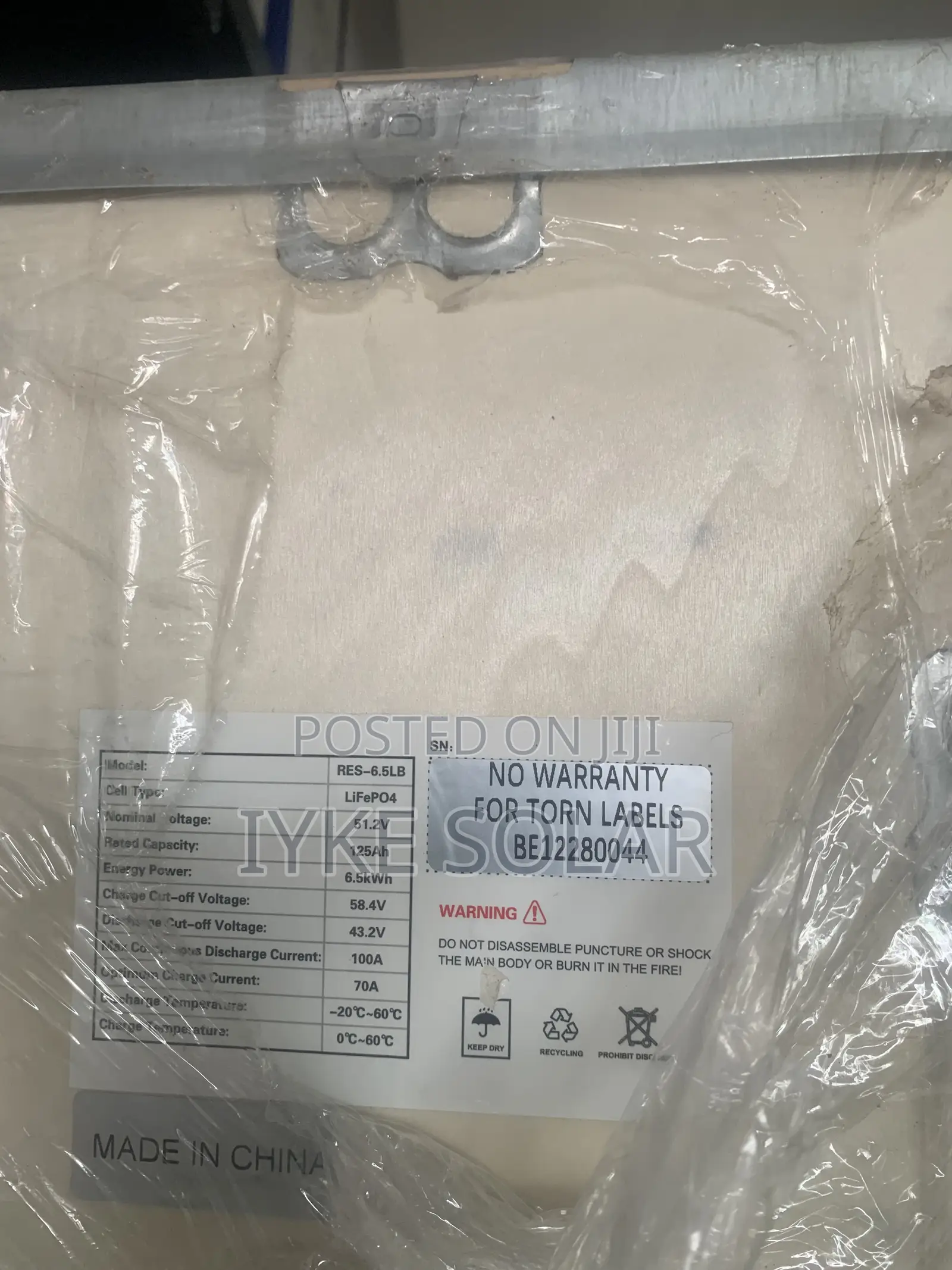 6.5kwh Hyper Lithium Ion Battery