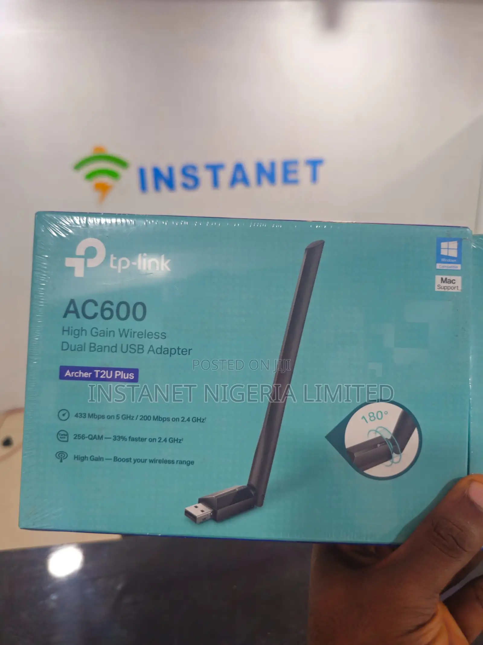 Tp-Link Archer T2u Plus Ac600 High Gain Wireless Dual Band Usb Adapter