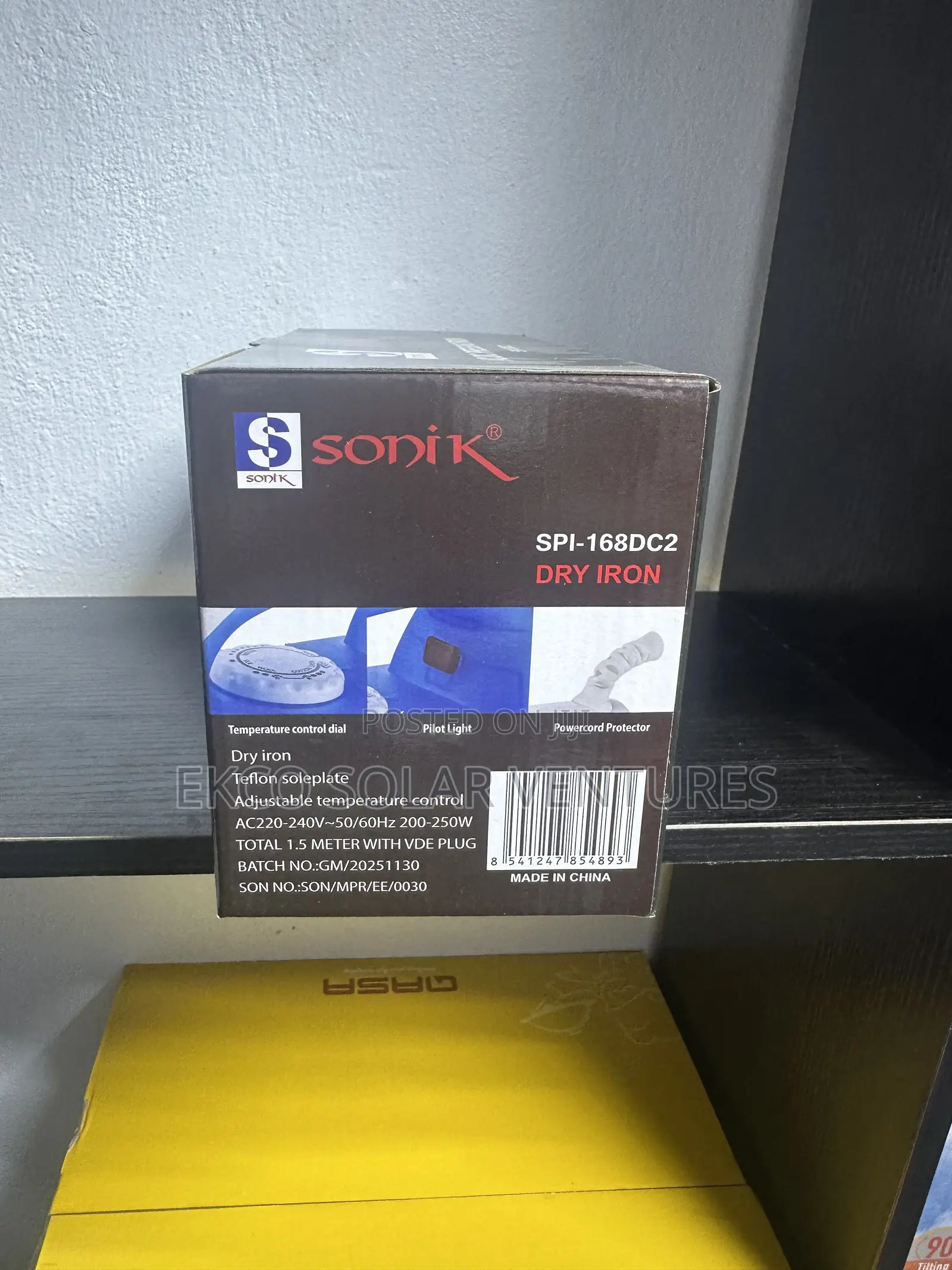 Sonik Ac/Dc Pressing Iron