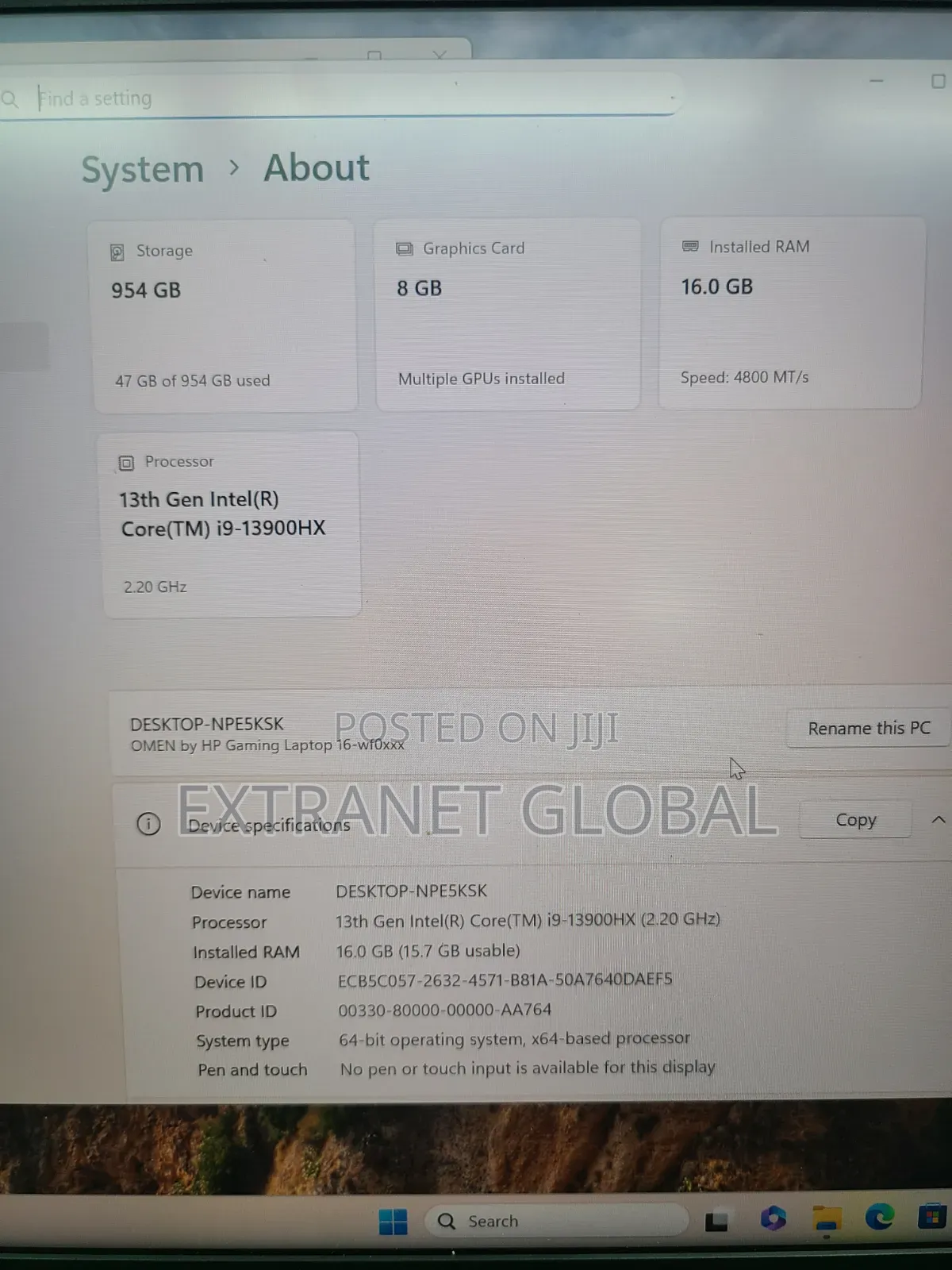 Laptop HP Omen 16 16GB Intel Core i9 SSD 1T