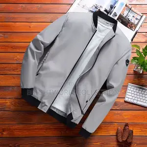 Men's Jacket Light Weight Autumn Solid Color Coat Men Wear Jacket