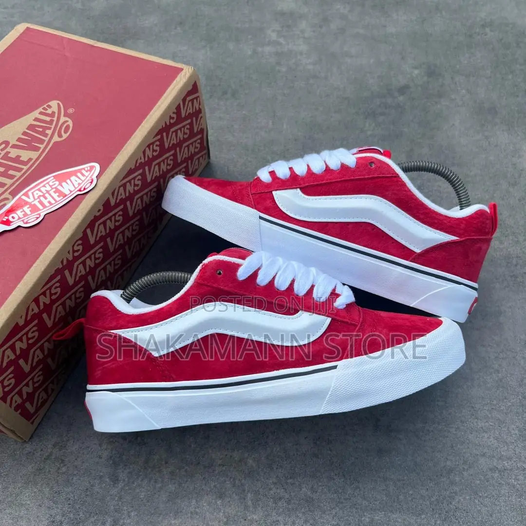 Original Vans Knu Skool Red and White
