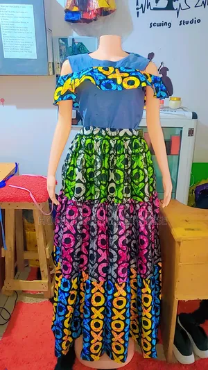 Beautiful Kampala Three-Tier Skirt