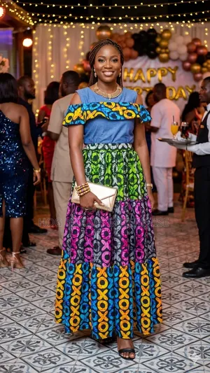 Beautiful Kampala Three-Tier Skirt