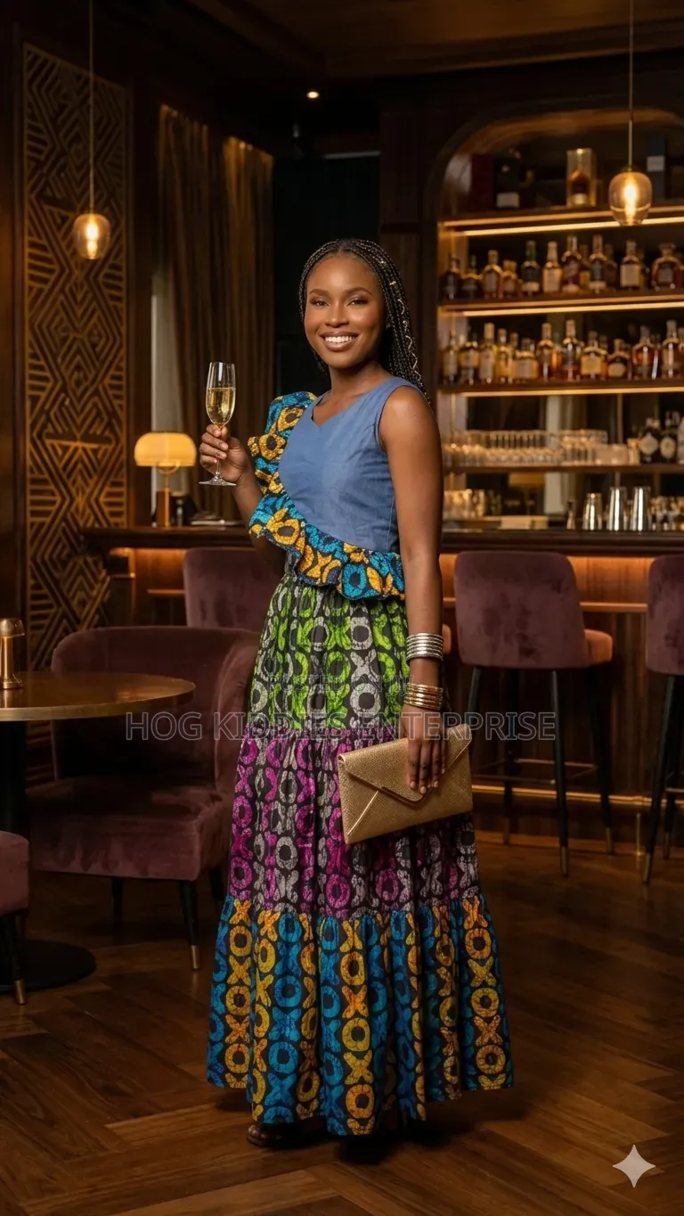 Beautiful Kampala Three-Tier Skirt