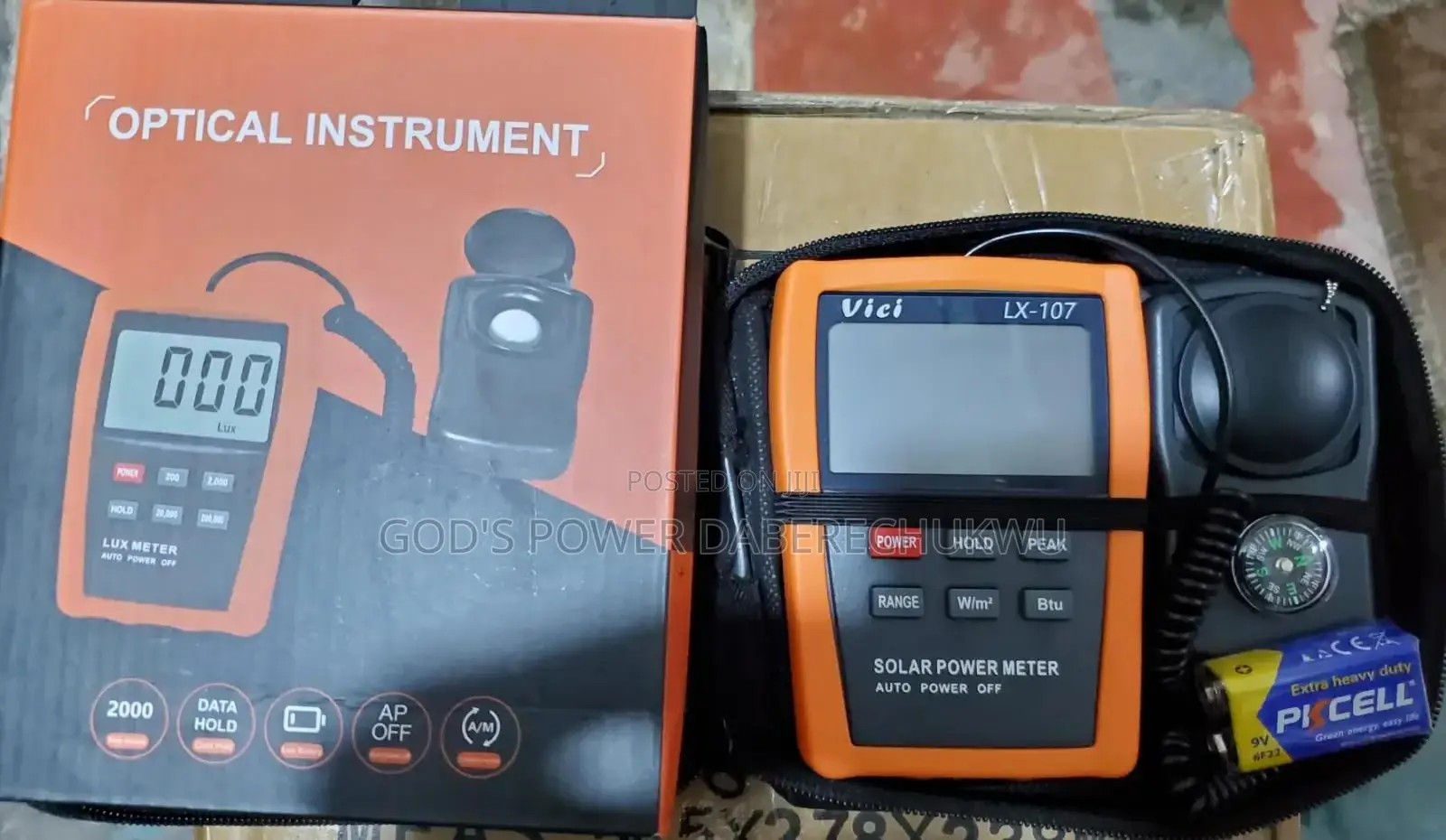 Vici Lx-107 Solar Power Meter and Optical Instrument