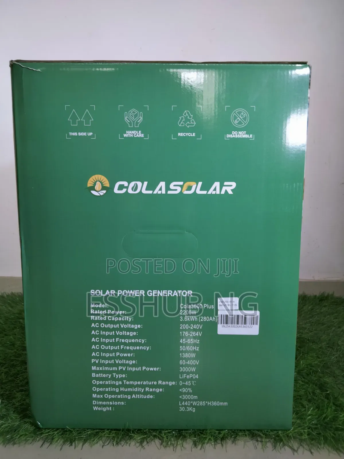 Colasolar 3600plus Solar Generator