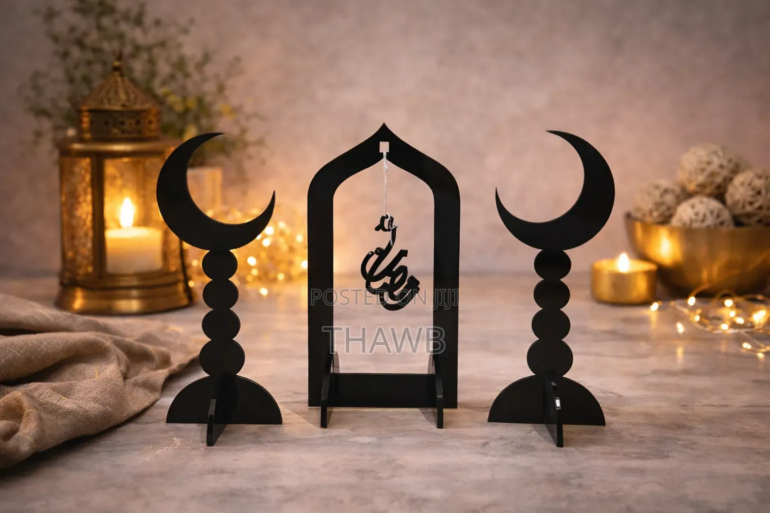 Eid Decor Table Top Floating Shelf