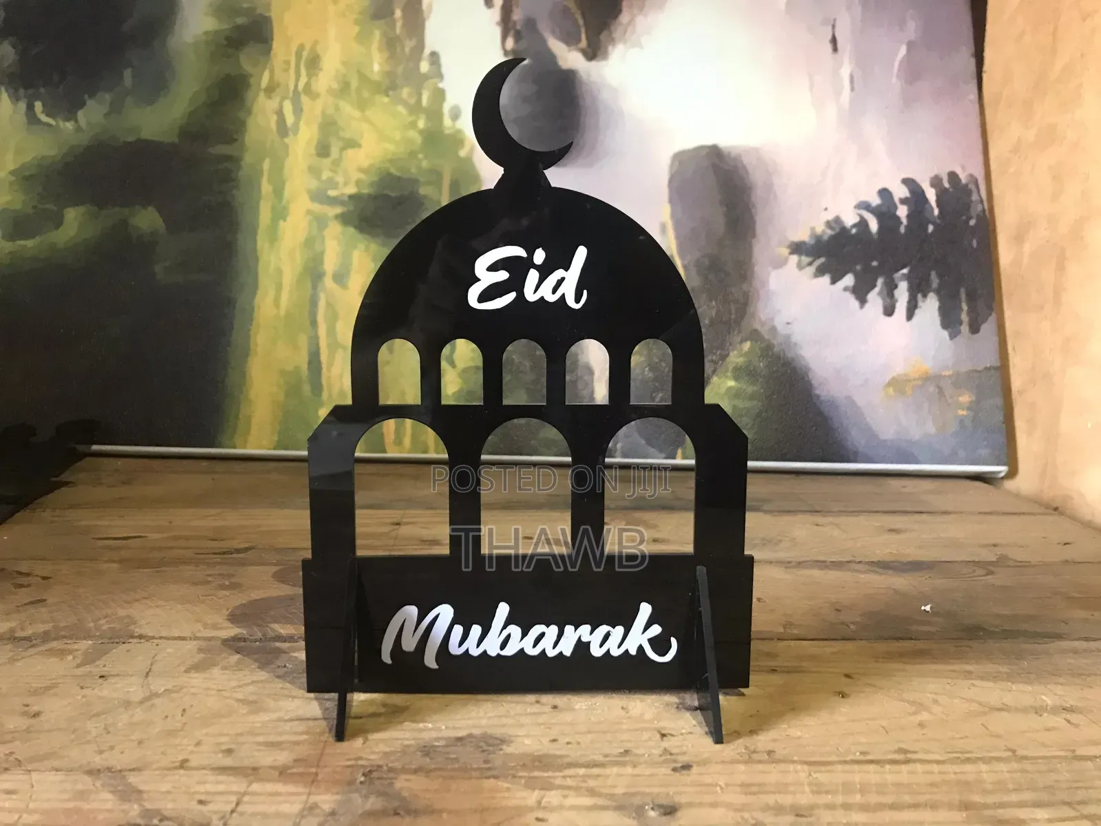 Eid Decor Table Top Floating Shelf