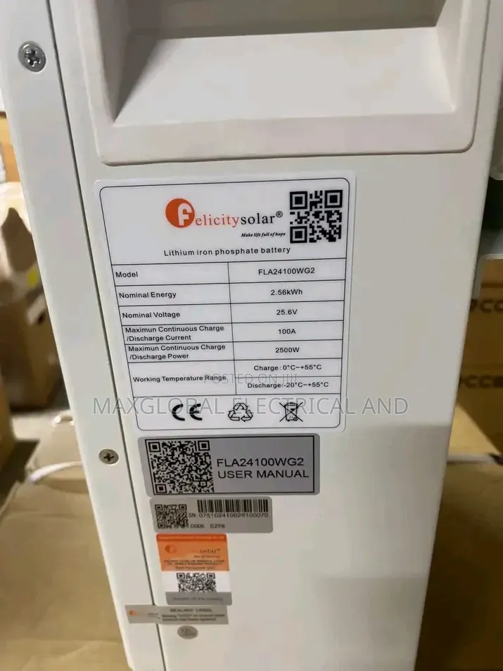 Felicity 2.5kwh Lithium Battery