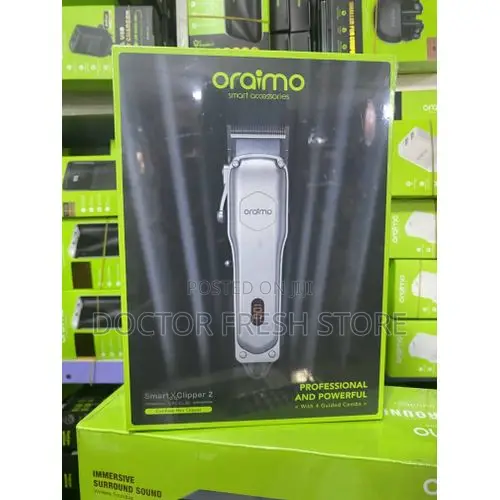 Oraimo Profesional Cordles Long Lasting Clipper, Wit Display