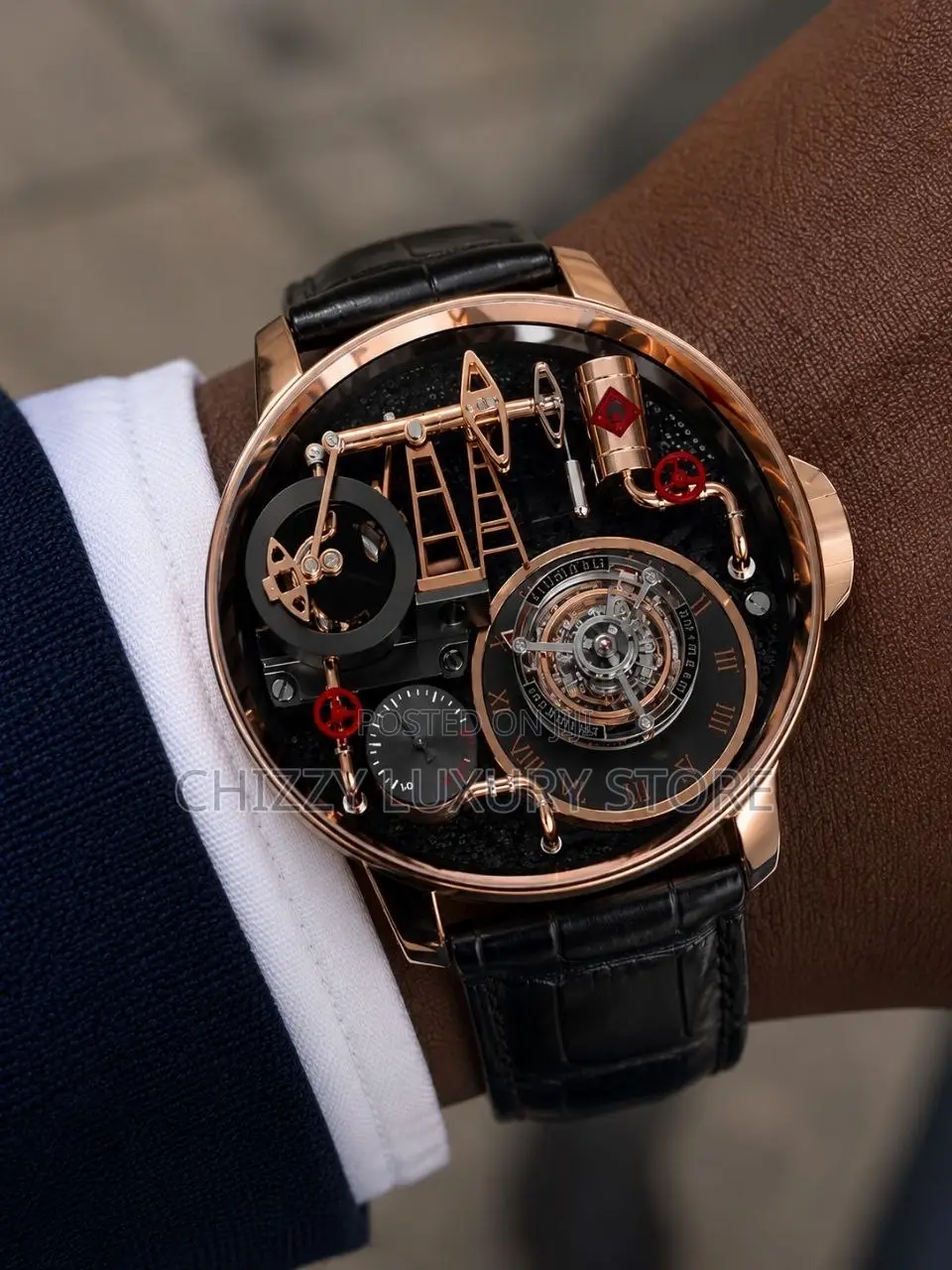 Jacob and Co Quality Luxury Automatic Engine Wristwatch
