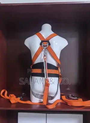 Heavy Duty Full Body Safety Harness Double Hook With Shock Absorber