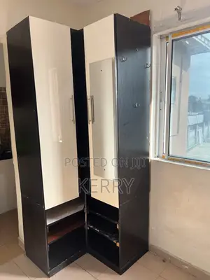 L Shaped Wooden Bedroom Wardrobe