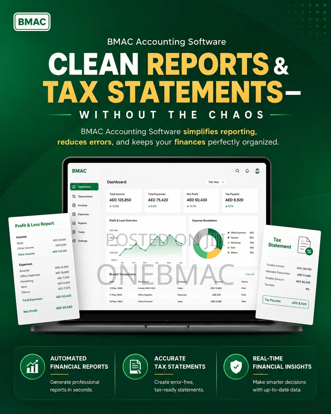 Bmac Accounting Software – Generate Clean Reports Tax Statements
