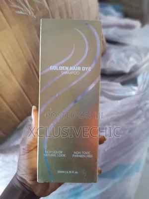 200ml Golden Hair Dye Shampoo - Gold Colour