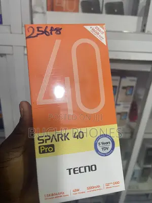 New Tecno Spark 40 Pro 256 GB Black