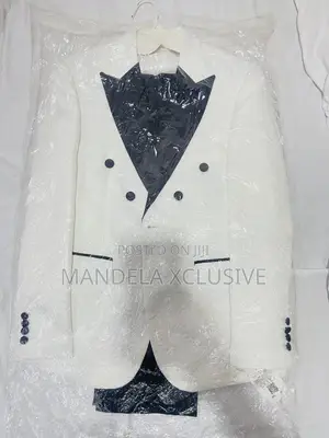 Black and White Wedding Classy Suit