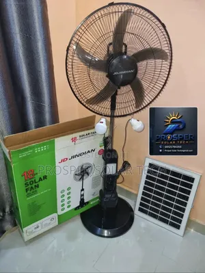 18inch Solar Rechargeable Standing Fan