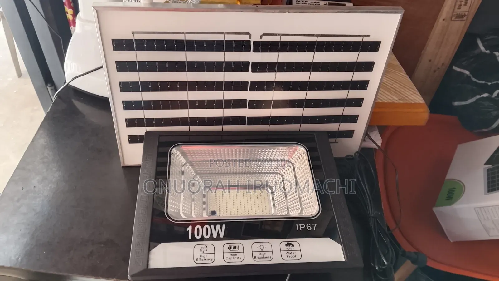 100w Solar Flood Light