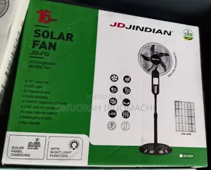 16 Inch Jd Jindian Rechargeable Solar Fan