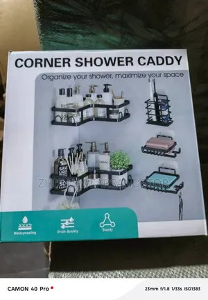 5in1 Corner Shower Caddy Bathroom Organizer
