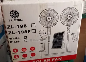 16 Inch Zl Shidal Solar Rechargeable Fan